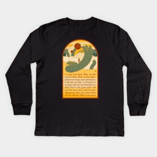 Litany Against Fear Kids Long Sleeve T-Shirt